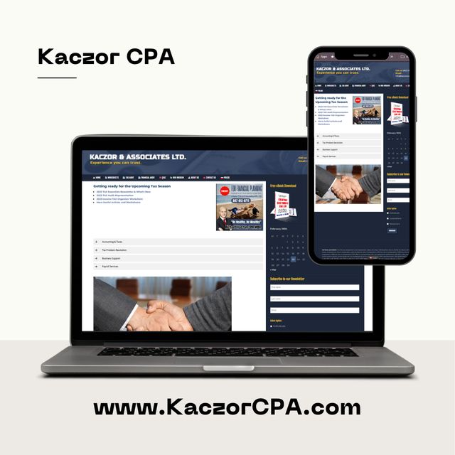KaczorCpa.com: projekt Strony Chicago